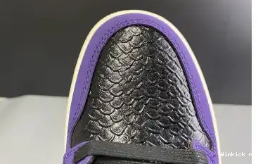 HIGH JORDAN GOLD BLACK PURPLE OG “MAMBA”  AIR 1 UNION X 0430